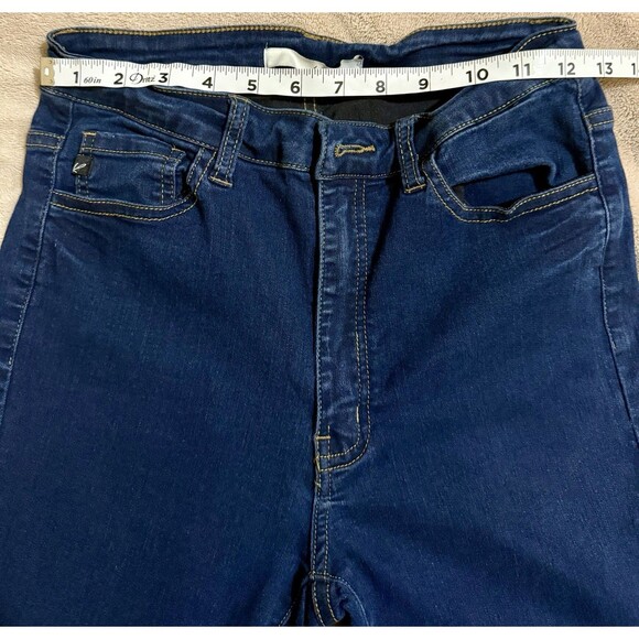 KanCan Size 28 Mid Rise Skinny Jeans Denim Stretch KC663QH Dark Wash Blue - Picture 3 of 6